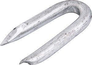 Grampo para cerca 7/8" x 9 BWG (19 JP x 10 LPP) galvanizado GERDAU - 20 pacotes com 1kg cada