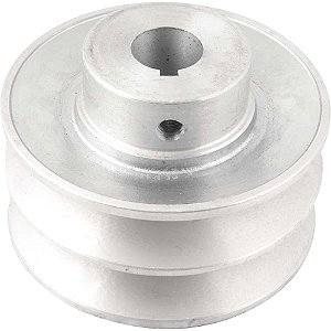 Polia de alumínio 2 canais perfil B 90mm com furo de 3/4" - 19,1mm VONDER