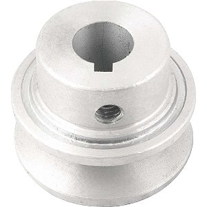 Polia de alumínio 1 canal perfil A 50mm com furo de 5/8" - 15,9mm VONDER
