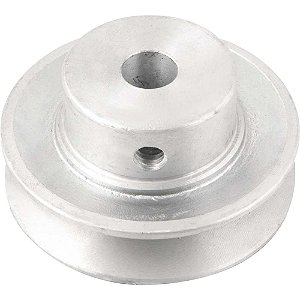 Polia de alumínio 1 canal perfil A 70mm com furo de 1/2" - 12,7mm VONDER