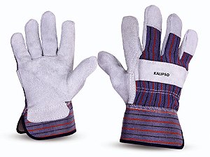 Luva Raspa com Dorso e Punho em lona 7cm Kalipso
