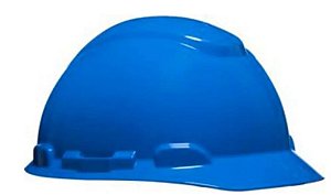 Capacete azul claro suspensão com ajuste fácil e jugular de tecido aba frontal H 700 3M