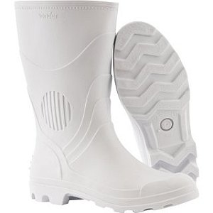 Bota de PVC branca cano médio sem forro 45 VONDER
