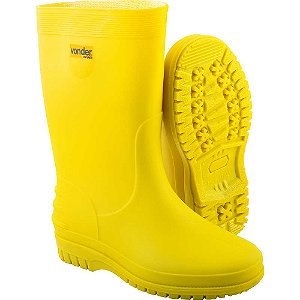 Bota de PVC amarela com forro 34/35 VONDER