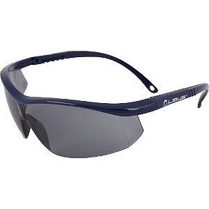 Óculos de segurança com lente cinza fumê em policarbonato anti-risco Argon Elite LIBUS