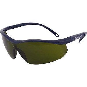Óculos de segurança com lente verde escura (dark green W5) em policarbonato anti-embaçamento Argon Elite LIBUS