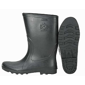 Bota de borracha preta modelo trator cano curto 44 ALPARGATAS