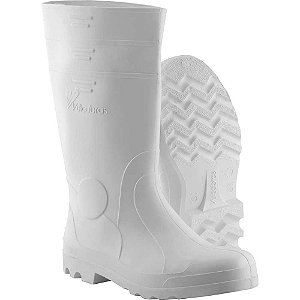 Bota de PVC branca cano longo com forro 46/47 VULCABRAS