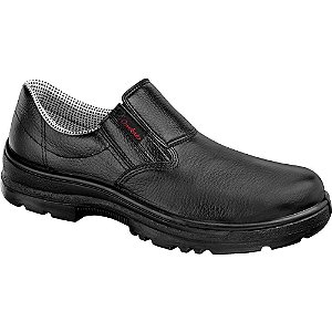 Sapato couro vaqueta elástico biqueira composite 42 solado poliuretano bi densidade SV62505 CONFORTO