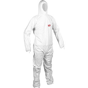 Macacão com capuz branco tamanho pequeno STEELFLEX