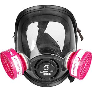 Máscara respiratória facial inteira sistema bi-filtro série 9900 LIBUS