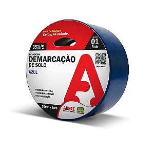 Fita adesiva para demarcação 50mm x 30m azul ADERE