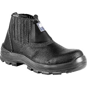 Botina de couro relax com elástico nº47 biqueira de composite palmilha antiperfuro dorso acolchoado 4045BELS1602LL BRACOL