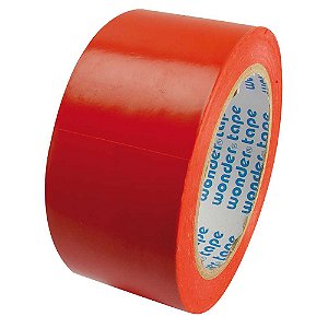 Fita adesiva para demarcação 50mm x 30m Vermelha 852 ADERE