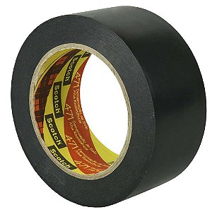 Fita adesiva para demarcação solo 100mm x 30m preta H0000464653 471 3M