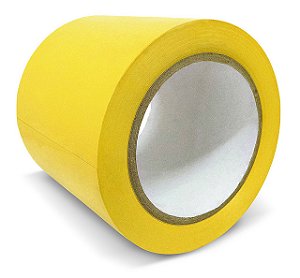 Fita adesiva para demarcação 100mm x 30m Amarela 850 ADERE