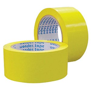 Fita adesiva para demarcação 50mm x 30m amarela ADERE