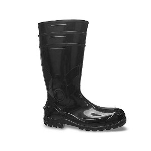 Bota de PVC preta cano curto com forro 35 acqualev BRACOL
