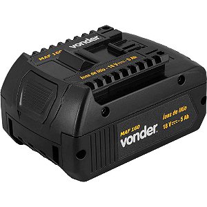 Bateria íons de lítio 18V 5 Ah para Máquina para Arquear Fita MAF 160 e MAF 190 VONDER
