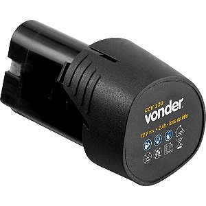 Bateria 12V íons de lítio para Chave Catraca a Bateria CCV 120 VONDER