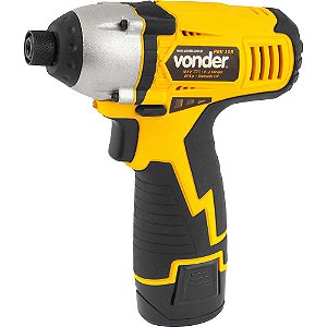 Parafusadeira de impacto bateria 10,8V bivolt automático mandril de 1/4" PBV 108 VONDER