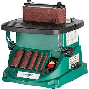 Lixadeira de bancada com eixo e cinta de lixa oscilante 220V MR-41417 MANROD