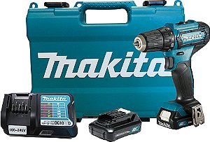 Parafusadeira/furadeira sem impacto a bateria 12V carregador bivolt automático DF333DWYE MAKITA