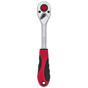 Catraca reversível para soquete encaixe 1/2" cabo emborrachado R60000027 GEDORE RED