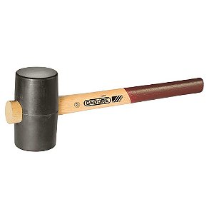 Martelo de borracha 90mm cabo em madeira preto 226 E-4 GEDORE