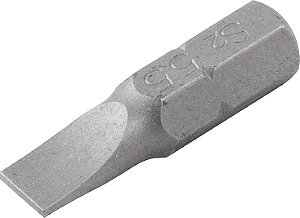 Jogo de bits/ponteiras fenda encaixe 1/4" 10mm x 25mm X-LSI-25 cartela com 20 peças DWT