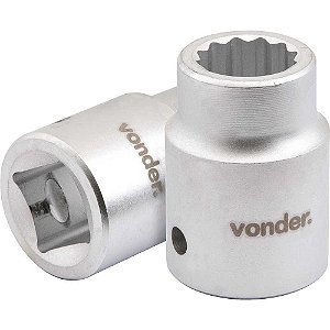 Soquete estriado com encaixe de 3/4" 1.5/8" VONDER