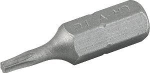 Jogo de bits ponteiras hexalobular com encaixe 1/4" T8 x 25mm VONDER