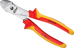 Alicate corte diagonal 8" VDE H com isolação até 1.000V 091.901 GEDORE