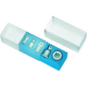 Jogo de adaptadores 5 peças 1/4" 3/8" e 1/2" S 2032-05 013.999 GEDORE