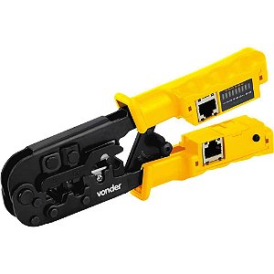 Alicate crimpador 4 em 1 para cabos de rede e dados AC 410 VONDER