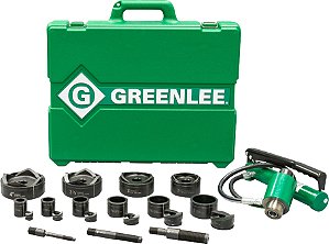 KIT vazador de chapas hidráulico de 1/2" a 4" com bomba manual 7310SB GREENLEE