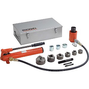 Jogo de vazadores hidráulicos de 1/2" a 2" com bomba hidráulica e matrizes 23477 RIDGID