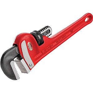 Chave grifo 10" tipo americana fabricada em ferro fundido e com mordente superior em aço forjado 31010 RIDGID