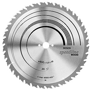 Lâmina de serra circular com dentes de metal duro/vídea 184mm x 20mm 20 dentes BOSCH