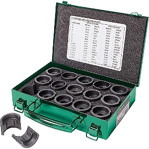 Jogo de matrizes para conectores de cobre 6 AWG a 750 MCM 16 peças GREENLEE