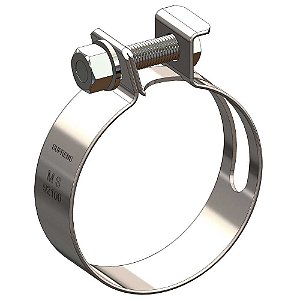 Abraçadeira para mangote aço carbono largura 32mm MSA 54mm - 62mm pacote com 20 peças SUPRENS