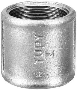 Luva em ferro galvanizado 1/2" BSP 123160433 TUPY