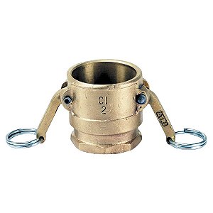 Engate rápido com dupla alavanca rosca fêmea 1/2" NPT em bronze CRI-012 NPT BZ FUNGUAP