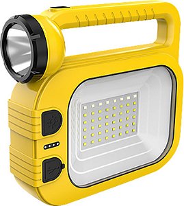 Lanterna LED recarregável com carregador solar 15060154 TASCHIBRA