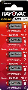 Pilha alcalina 12V embalagem com 5 peças A23 V23GA-5 RAYOVAC