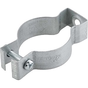 Abraçadeira tipo "D" 1.1/2" com parafuso 6 peças VONDER