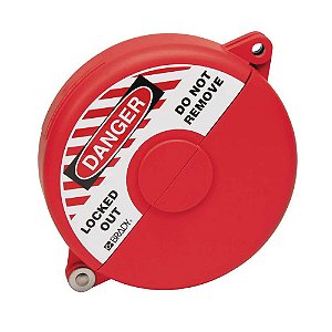 Bloqueio de segurança para válvula gaveta 6 1/2" - 10" vermelha,65563 BRADY