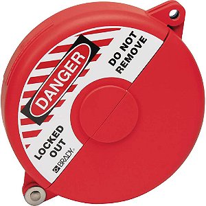 Bloqueio de segurança para válvula gaveta 5"- 6 1/2" vermelho,65562 BRADY