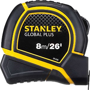 Trena curta de aço Global Plus 1" x 8m 30615 STANLEY