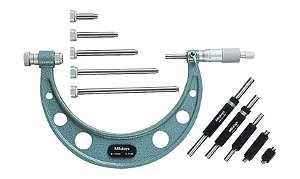 Micrômetro externo com batentes intercambiáveis série 104 150,0mm - 300,0mm graduação 0,01mm 104-136A MITUTOYO